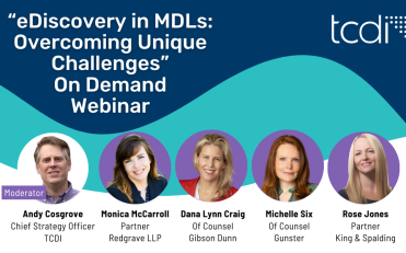 eDiscovery in MDLs On-Demand Webinar